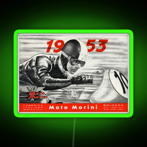 Moto Morini 1953 RGB Neon Sign