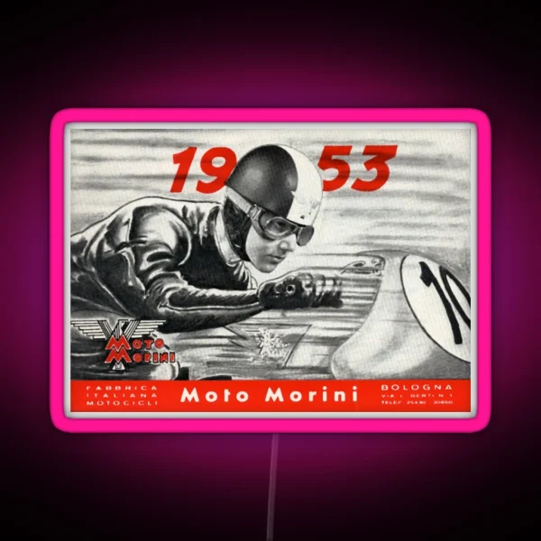 Moto Morini 1953 RGB Neon Sign