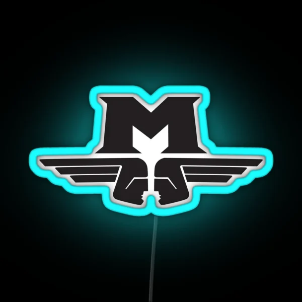 Motobecane M Logo Black RGB Neon Sign