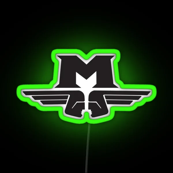 Motobecane M Logo Black RGB Neon Sign