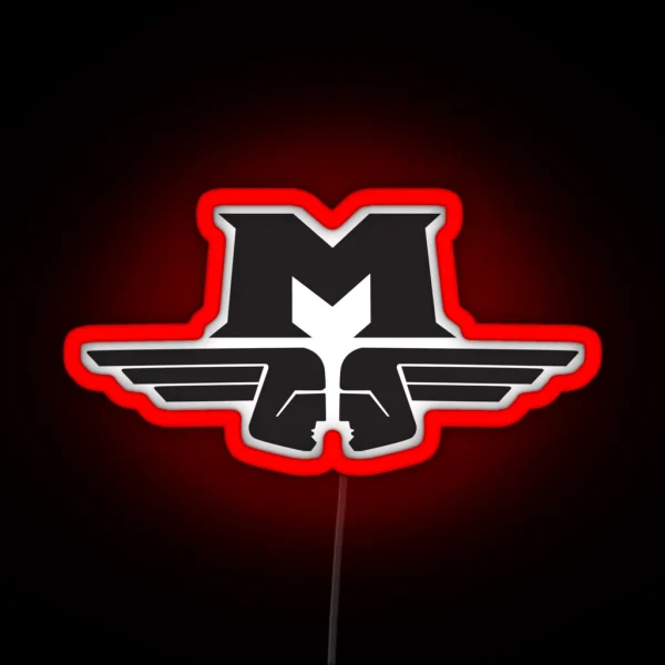 Motobecane M Logo Black RGB Neon Sign