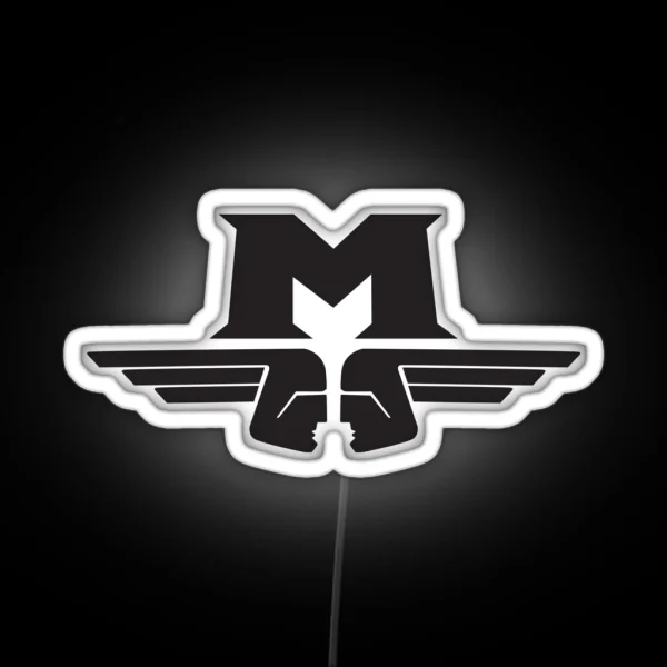 Motobecane M Logo Black RGB Neon Sign