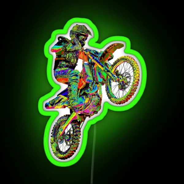 Motocross 1 RGB Neon Sign
