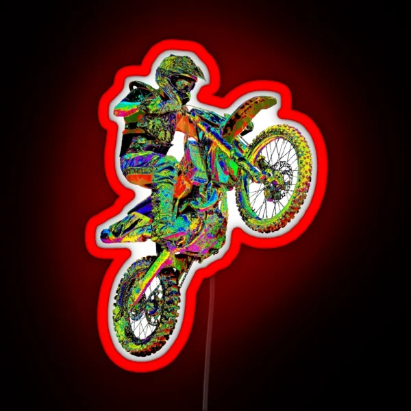 Motocross 1 RGB Neon Sign