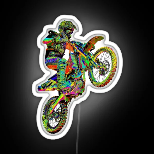 Motocross 1 RGB Neon Sign