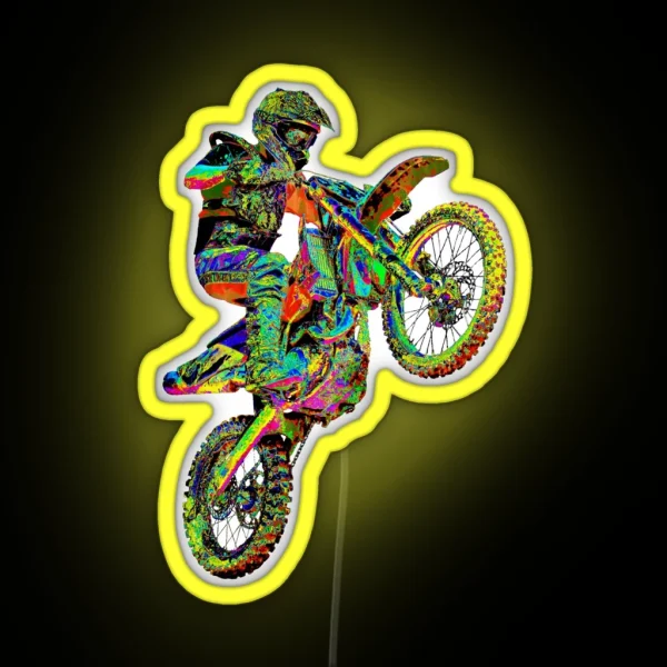 Motocross 1 RGB Neon Sign
