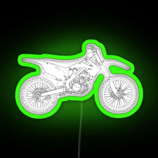 Motocross Bike RGB Neon Sign