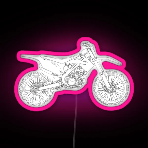 Motocross Bike RGB Neon Sign