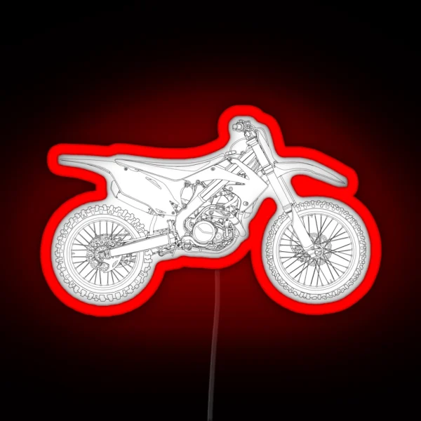 Motocross Bike RGB Neon Sign