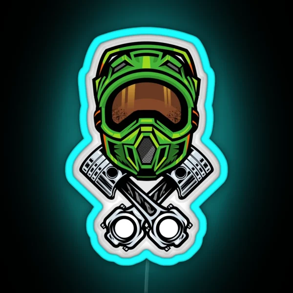 Motocross Dirt Bike RGB Neon Sign