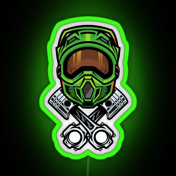 Motocross Dirt Bike RGB Neon Sign