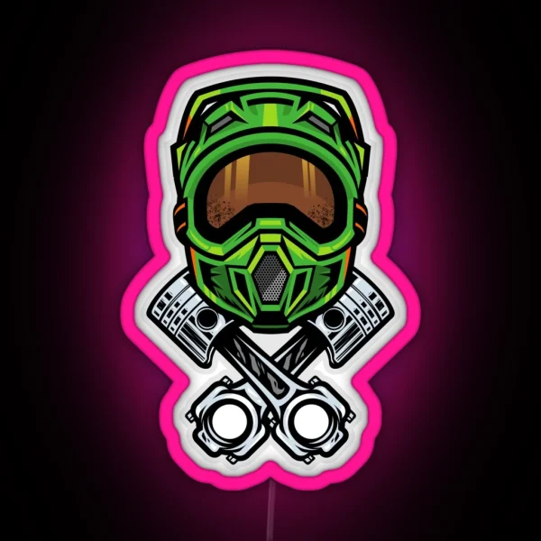 Motocross Dirt Bike RGB Neon Sign
