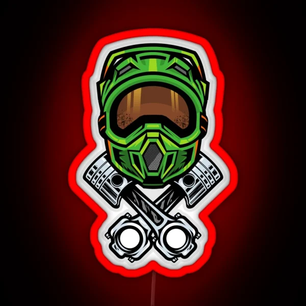 Motocross Dirt Bike RGB Neon Sign