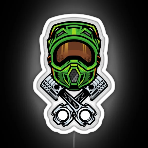 Motocross Dirt Bike RGB Neon Sign