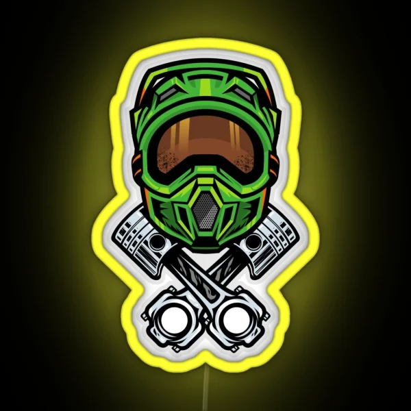 Motocross Dirt Bike RGB Neon Sign