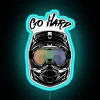 motocross dirt bike helmet with rgb neon sign blue