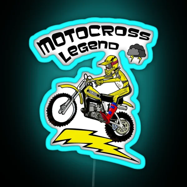 Motocross Legend RGB Neon Sign