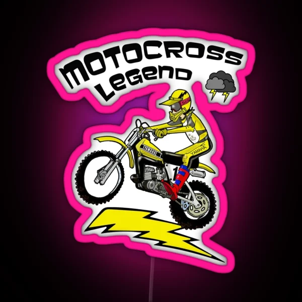Motocross Legend RGB Neon Sign