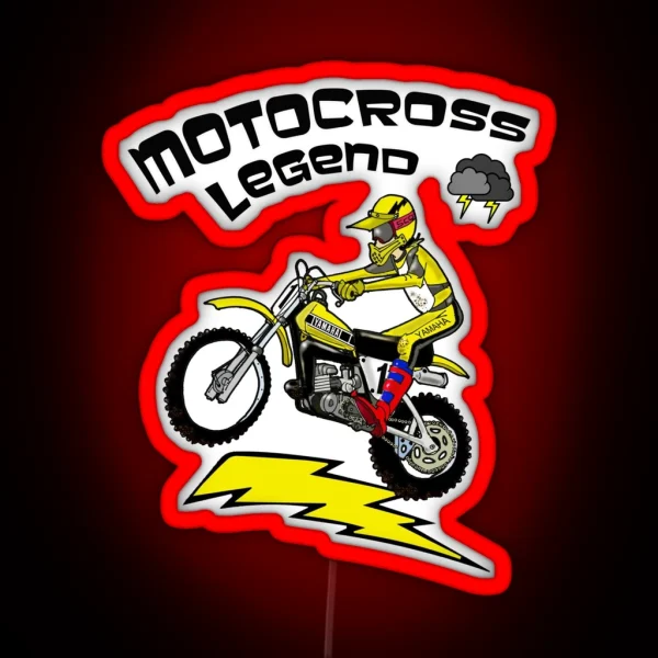 Motocross Legend RGB Neon Sign