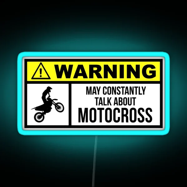Motocross RGB Neon Sign