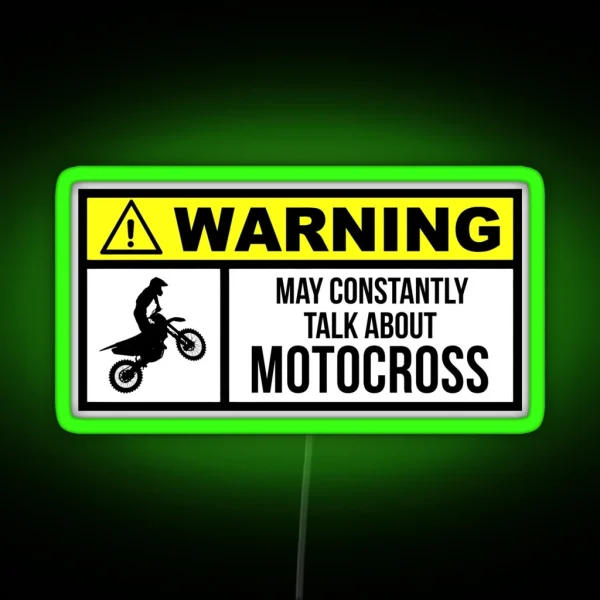 Motocross RGB Neon Sign
