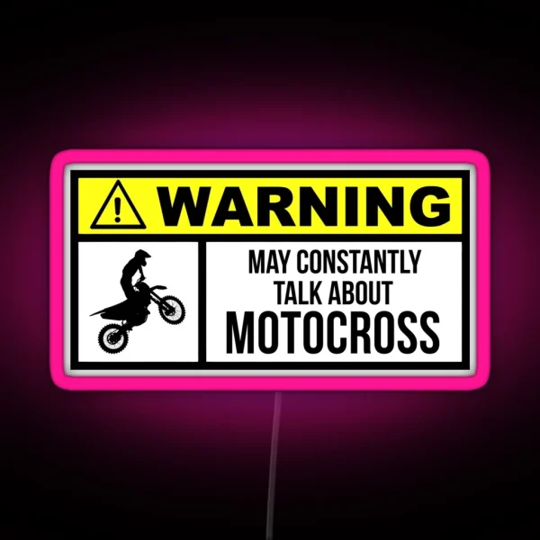 Motocross RGB Neon Sign