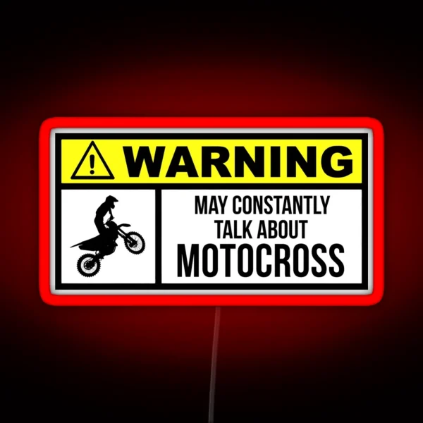Motocross RGB Neon Sign