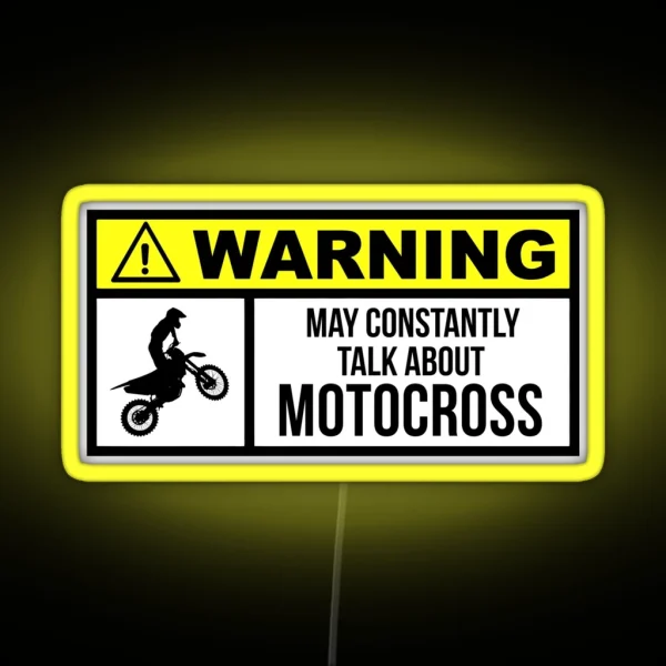 Motocross RGB Neon Sign