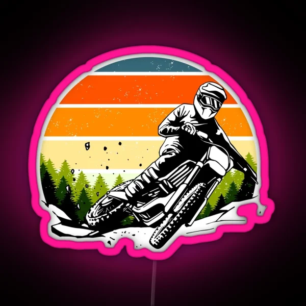 Motocross RGB Neon Sign