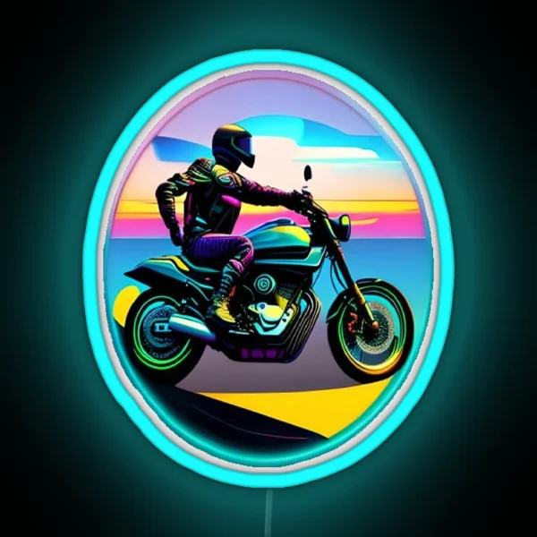 Motocycle Dad RGB Neon Sign