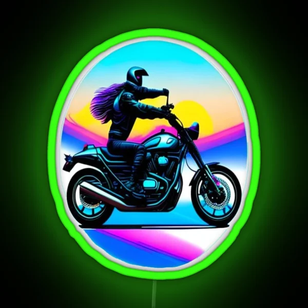 Motocycle Lover RGB Neon Sign