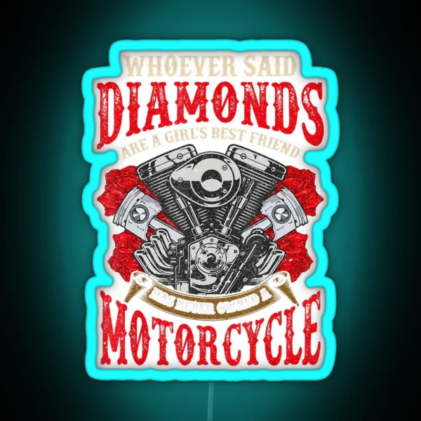 Motocycle Quotes RGB Neon Sign