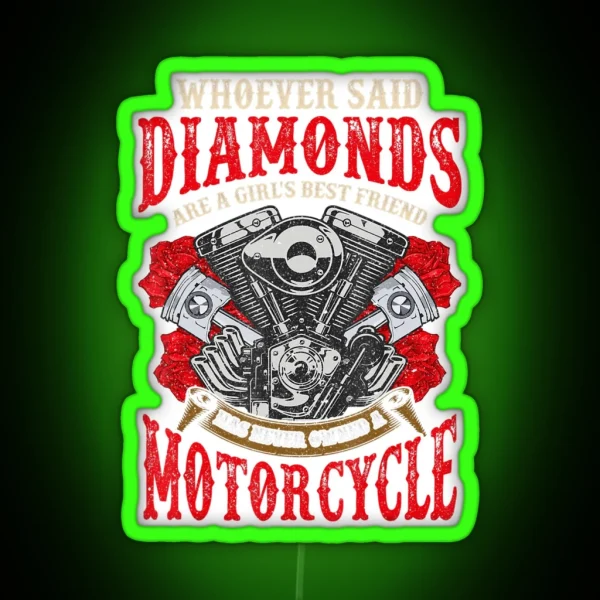 Motocycle Quotes RGB Neon Sign