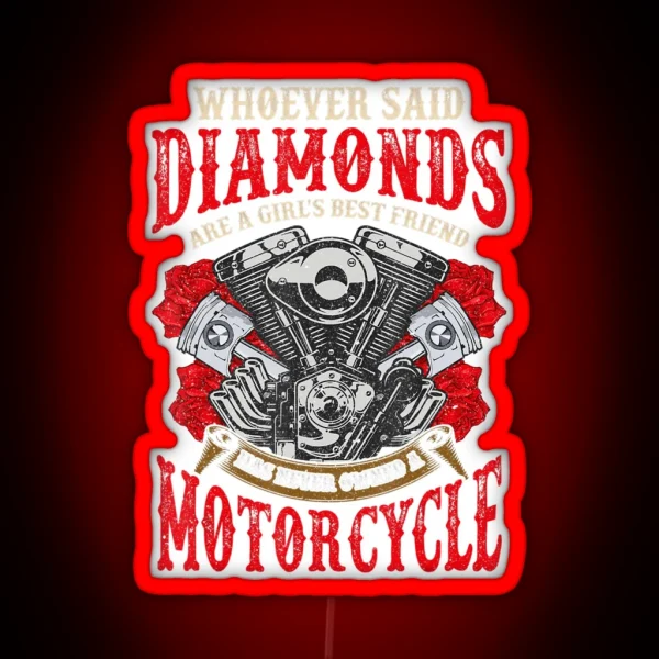 Motocycle Quotes RGB Neon Sign