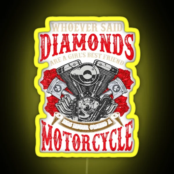 Motocycle Quotes RGB Neon Sign