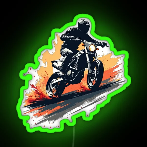 Motocycle RGB Neon Sign