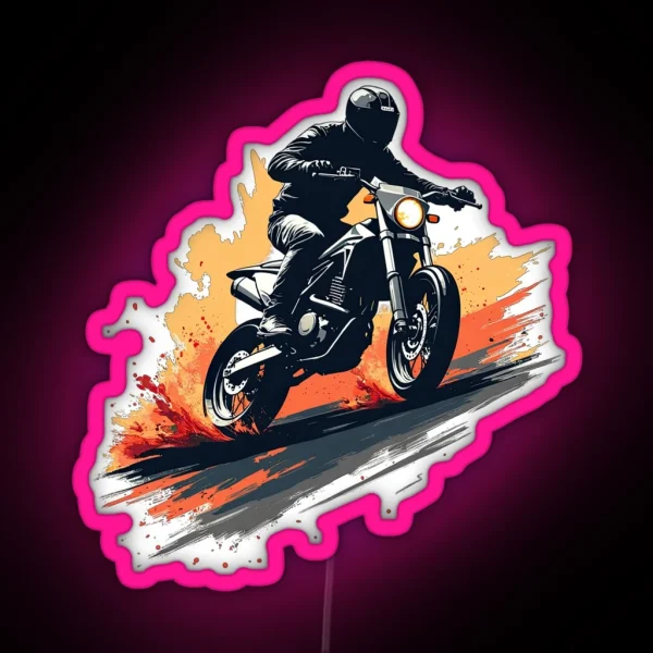 Motocycle RGB Neon Sign