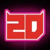 MotoGP motorcycle racing action on the racetrack - neon pink sign collection
