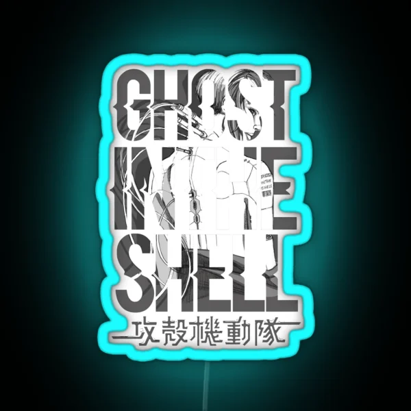 Motoko Behind Text RGB Neon Sign