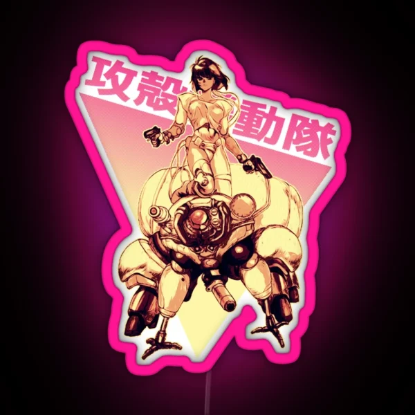 Motoko Kusanagi Classic RGB Neon Sign