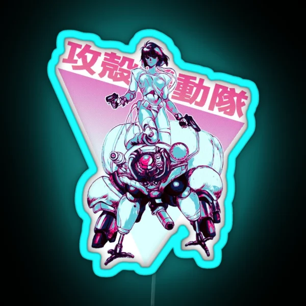 Motoko Kusanagi Color B RGB Neon Sign