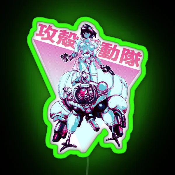 Motoko Kusanagi Color B RGB Neon Sign