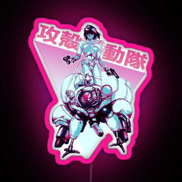 Motoko Kusanagi Color B RGB Neon Sign