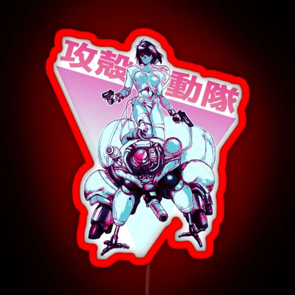 Motoko Kusanagi Color B RGB Neon Sign