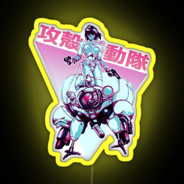 Motoko Kusanagi Color B RGB Neon Sign
