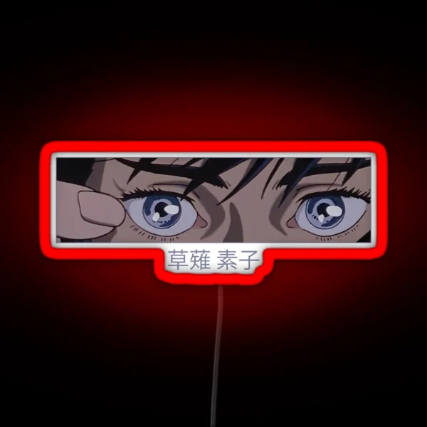 Motoko Kusanagi Eyes RGB Neon Sign