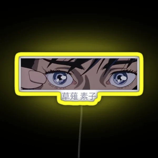 Motoko Kusanagi Eyes RGB Neon Sign