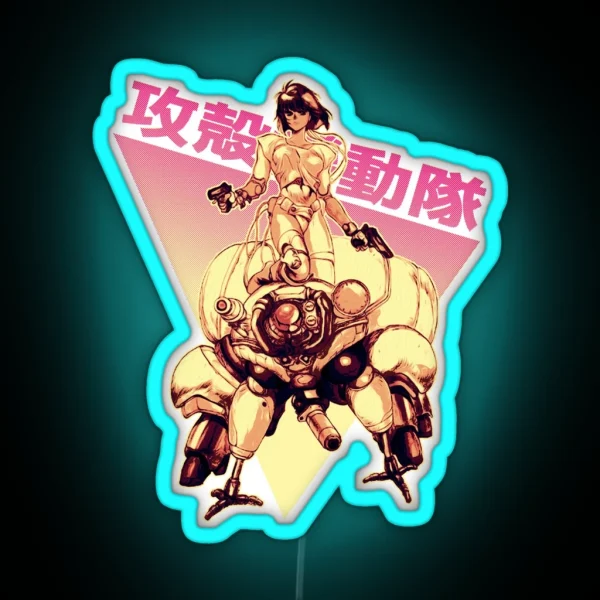 Motoko Kusanagi RGB Neon Sign