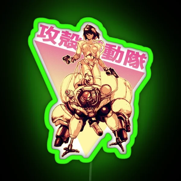 Motoko Kusanagi RGB Neon Sign
