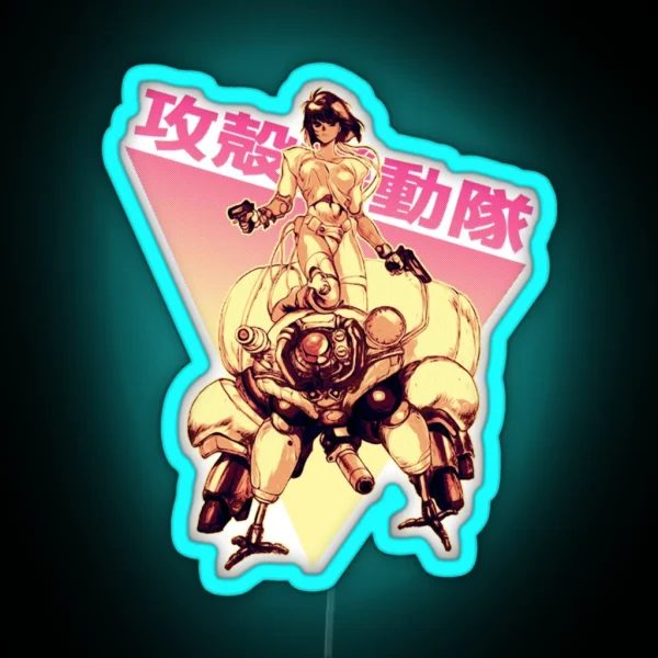 Motoko Kusanagi RGB Neon Sign
